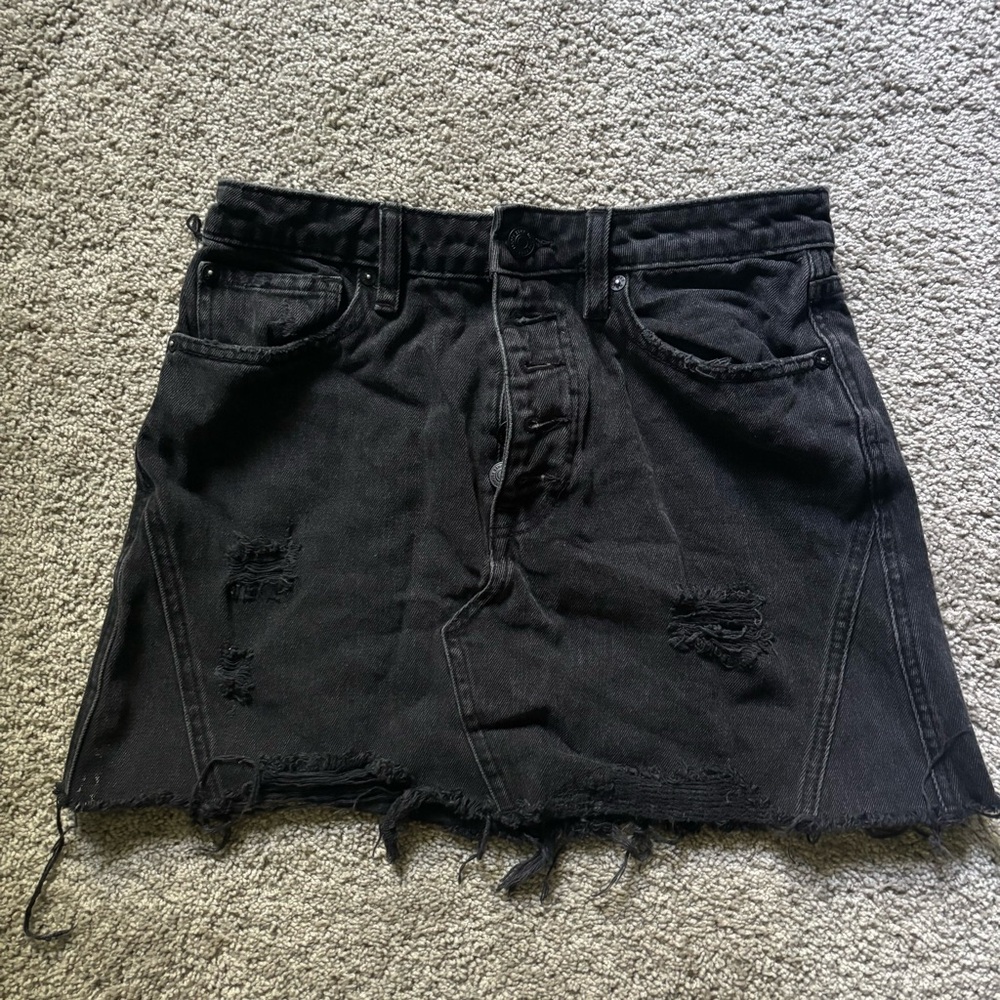 We The Free Black Mini Skirt Casual Night Out